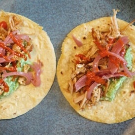 Tacos med braiseret gris