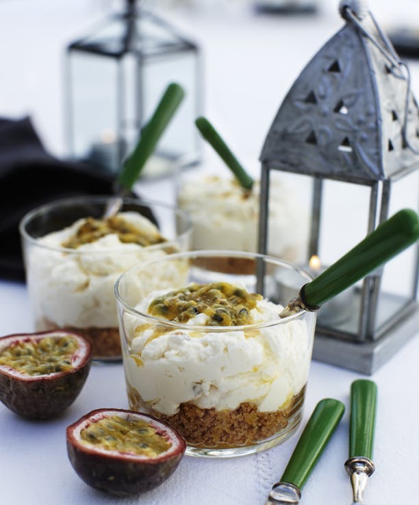 Cheesecake med passionsfrugt