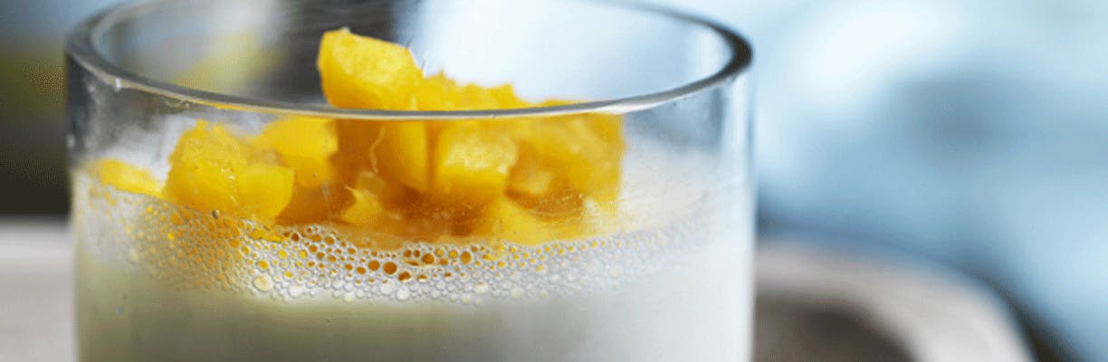 Panna cotta med mango