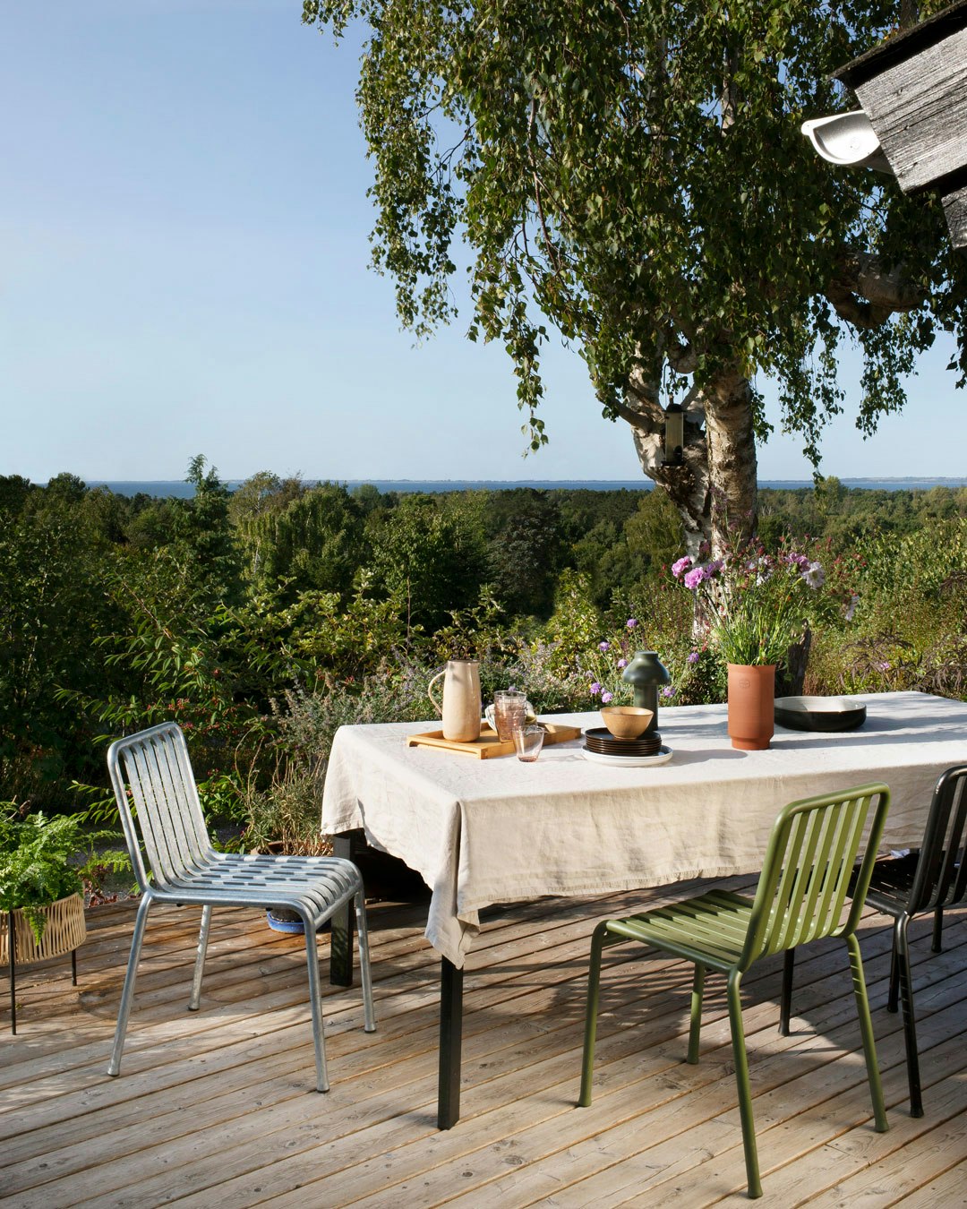 Træterrasse med udsigt