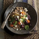 Speltsalat med rodfrugter og feta