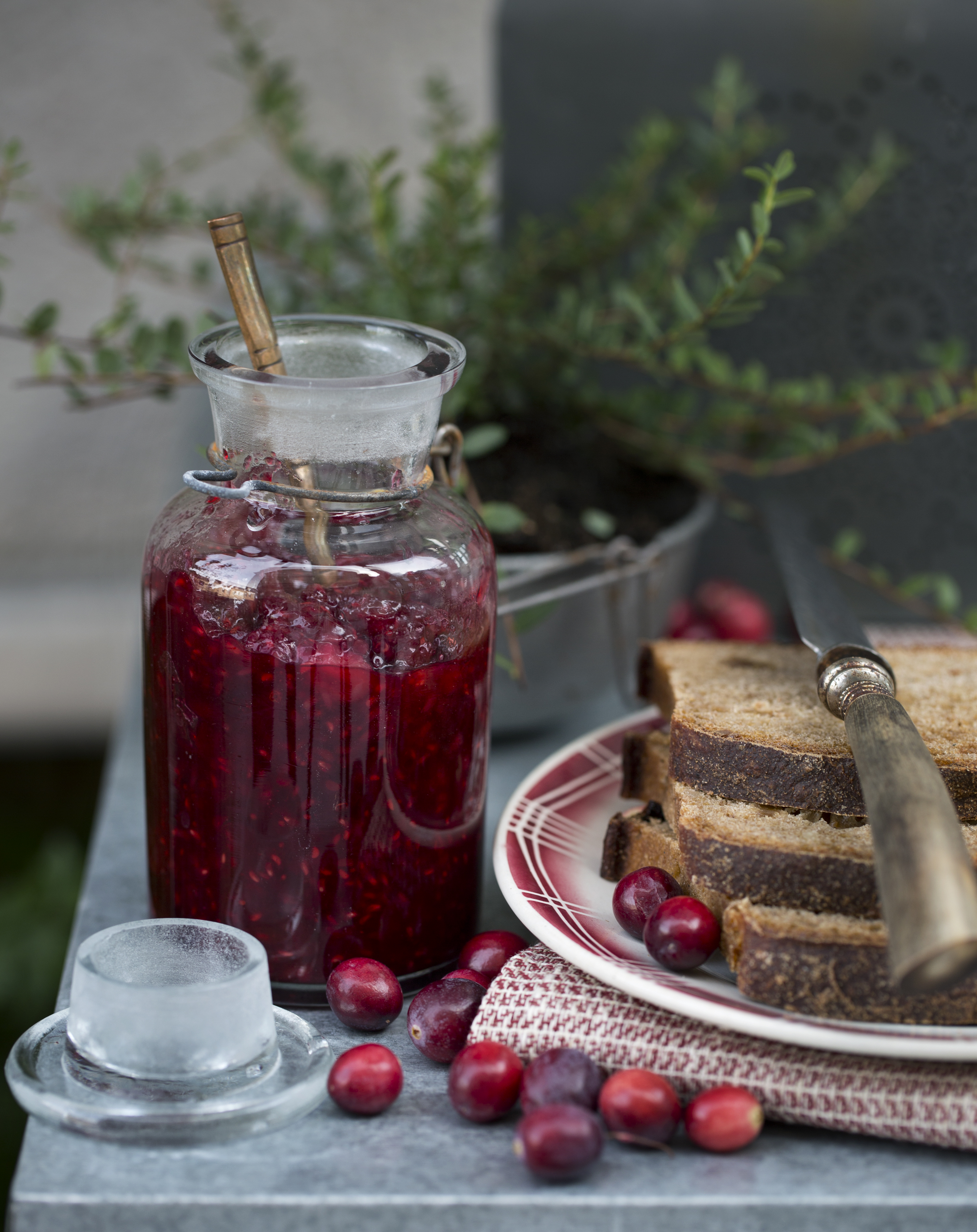 Opskrift på tranebær-hindbær-syltetøj