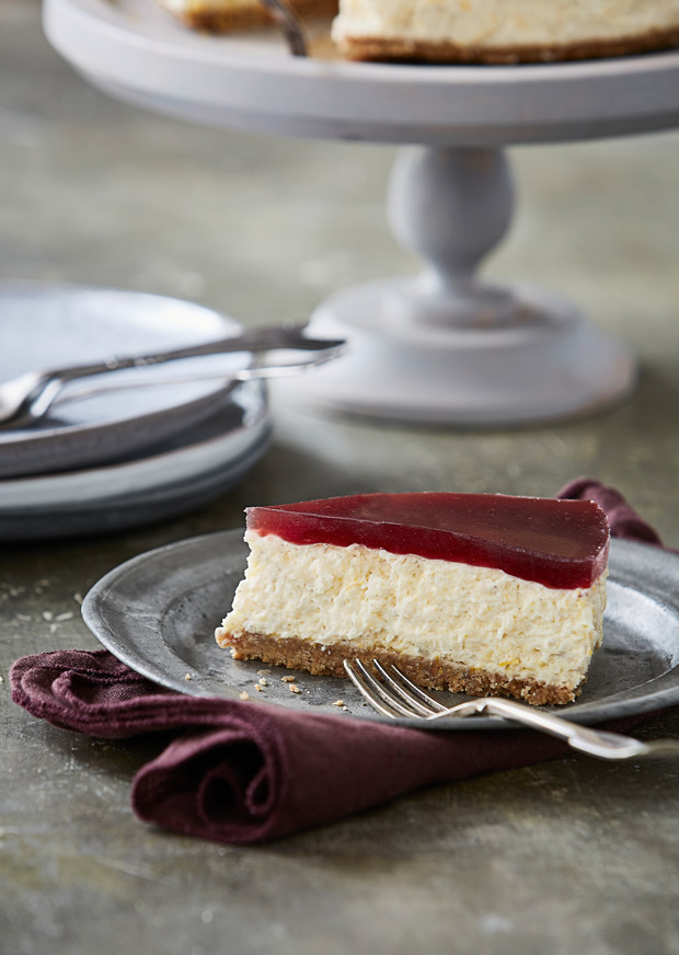 Cheesecake af risalamande med kirsebærgelé | ISABELLAS