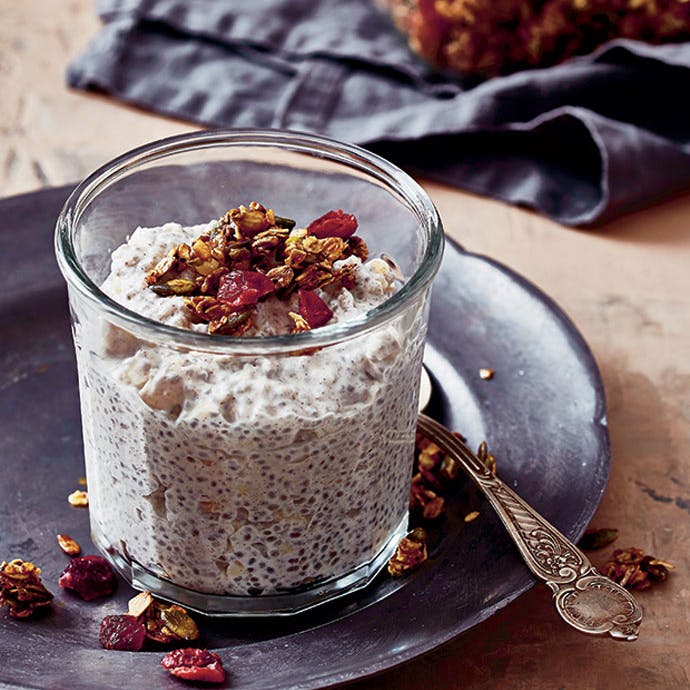 Chiagrød med mandler