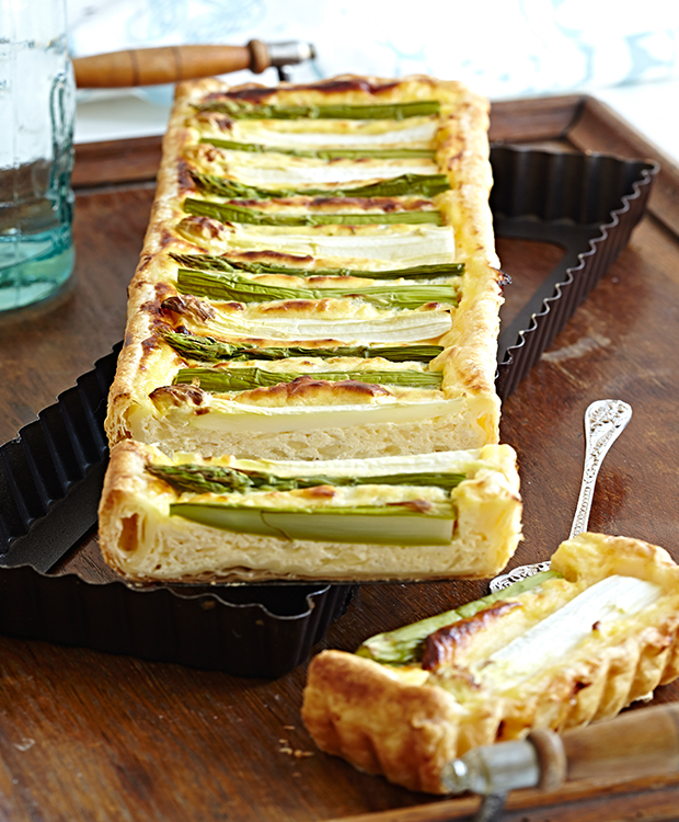 Aspargestærte med ricotta