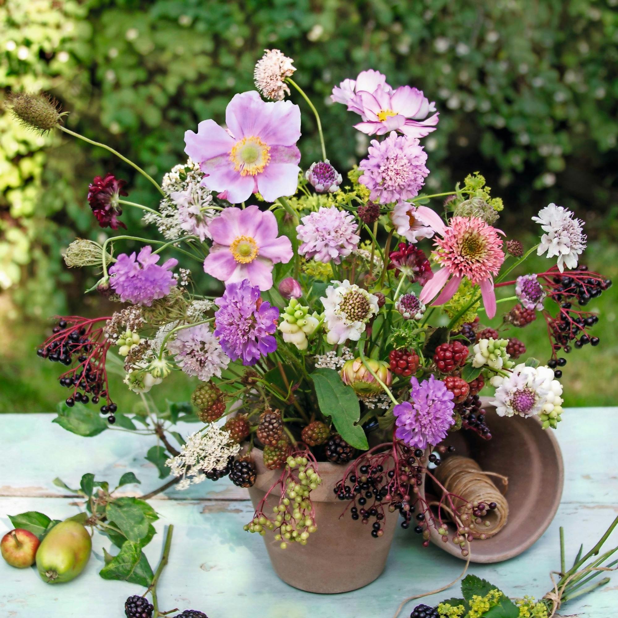 Smukke sensommerbuketter