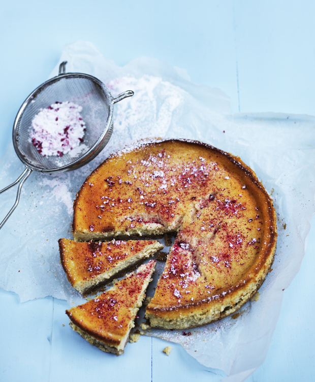 Bagt cheesecake med ricotta og appelsin