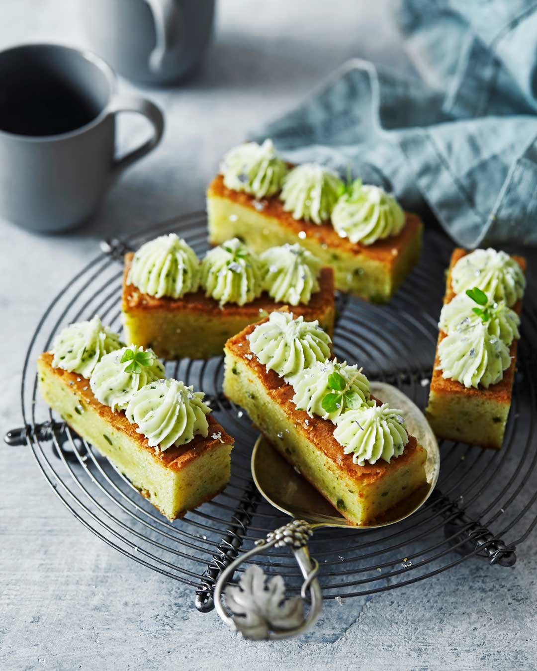 Blondie med myntefrosting