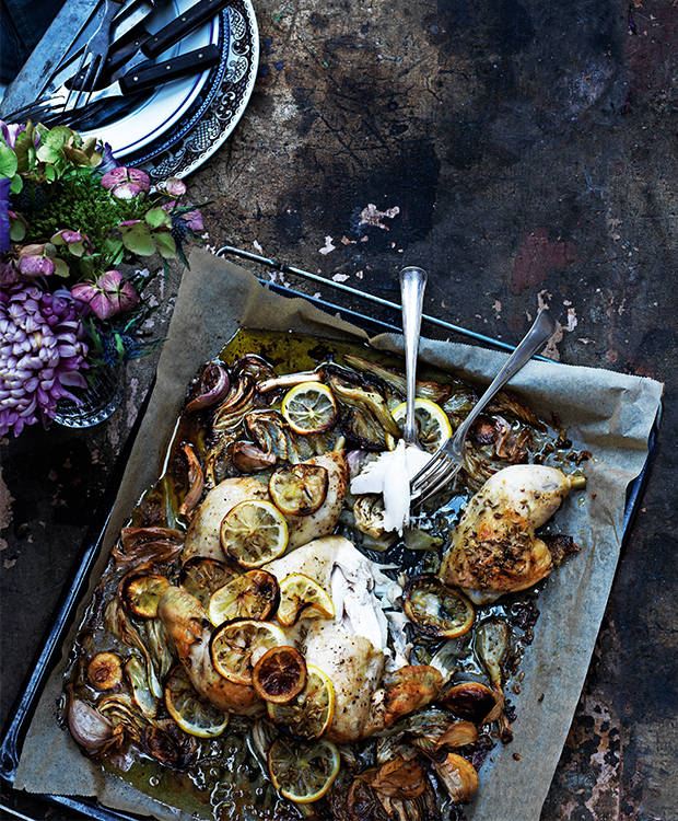 Butterfly-kylling med citron