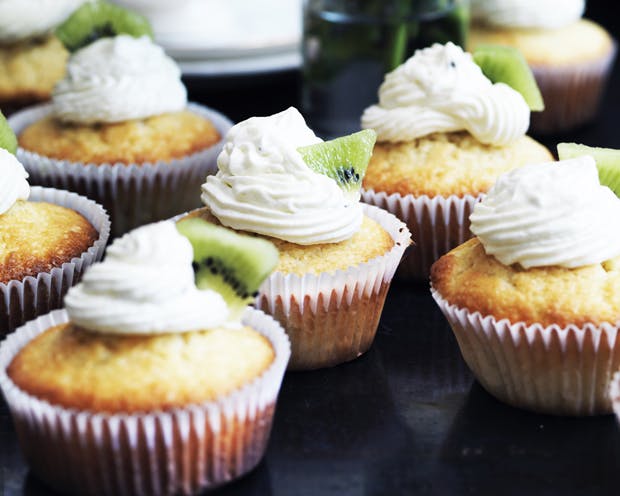 Citronmuffins med kiwicreme | ISABELLAS Citronmuffins med kiwicreme | ISABELLAS