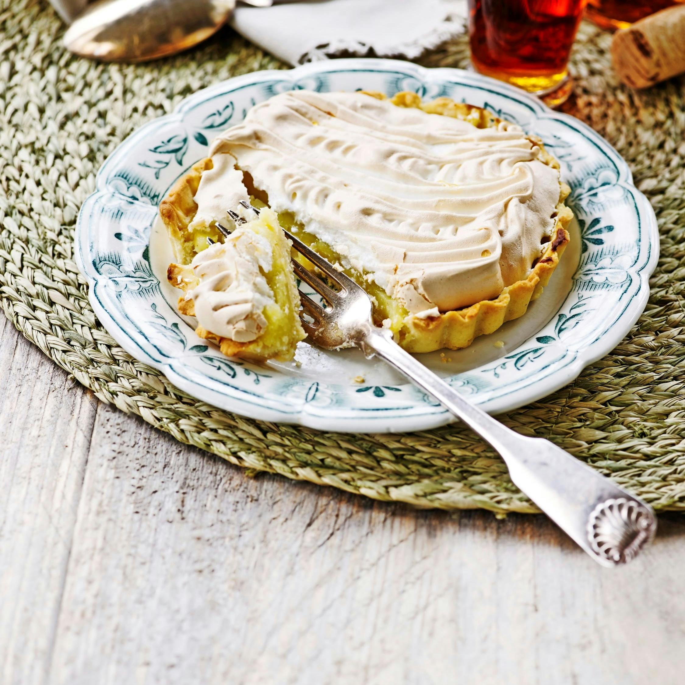 Opskrift på citrontærte med marengs