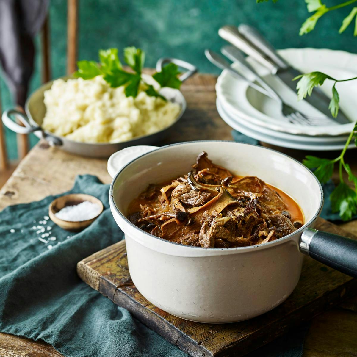 Hokkaidosuppe med kantareltopping