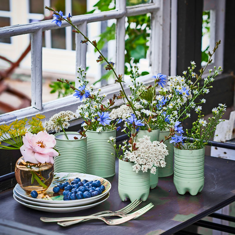 DIY vaser dåser flasker 