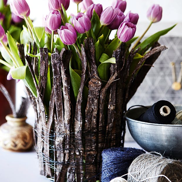 DIY - hjemmelavet grenvase