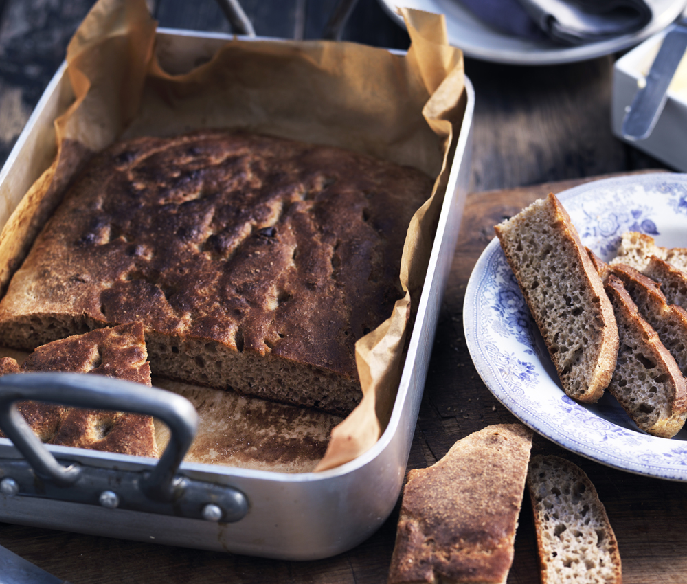 Fladbrød med fuldkerner