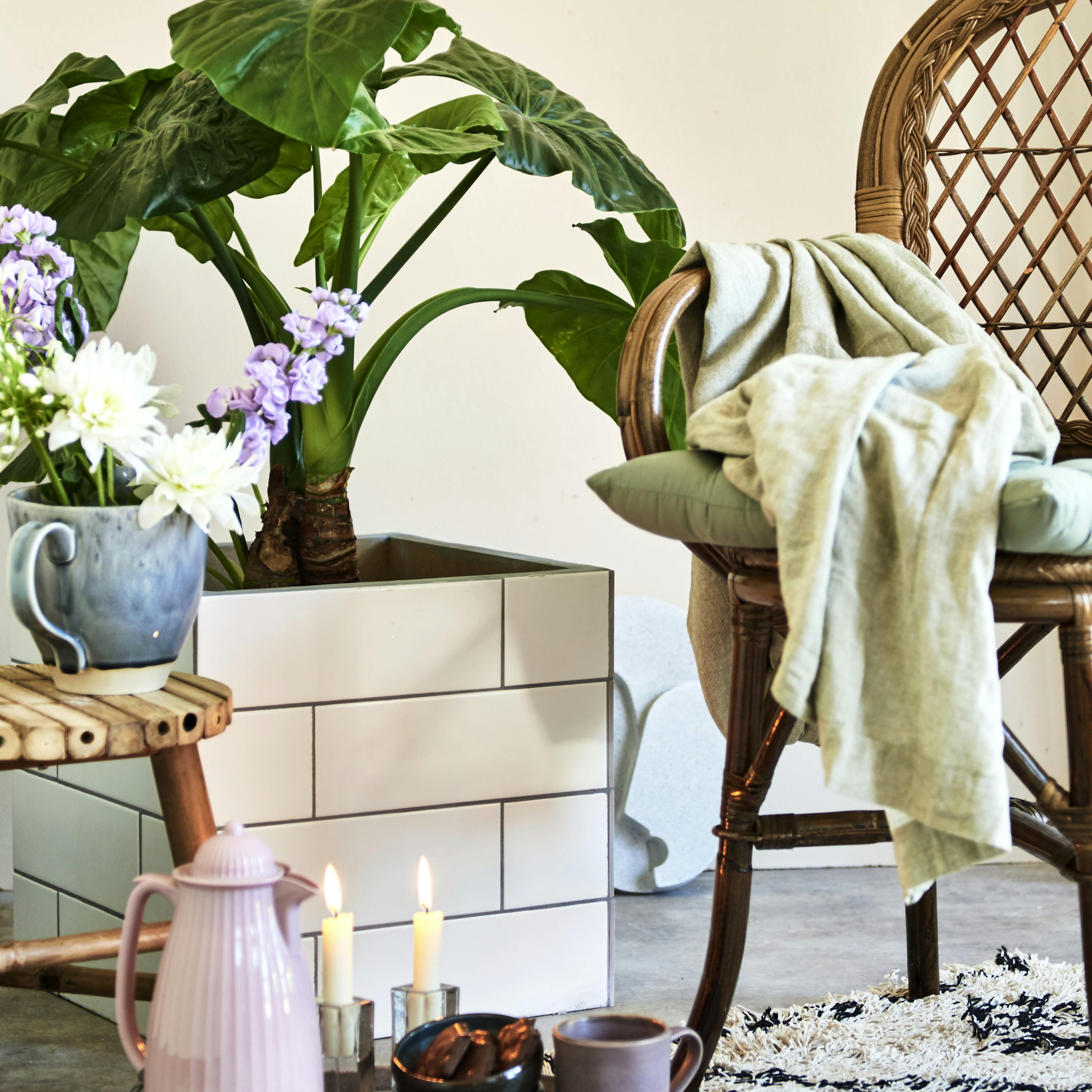 DIY: Urtepotteskjuler med fliser