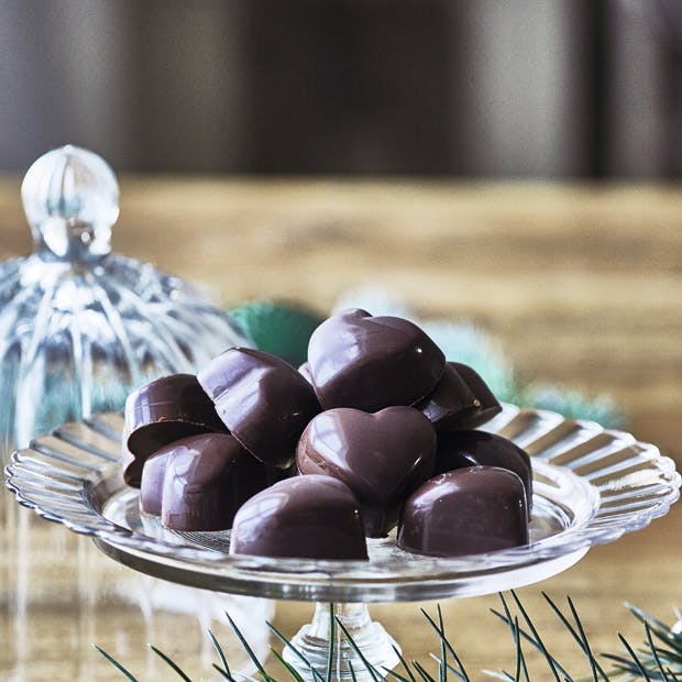 Fyldte chokolader med blød karamel