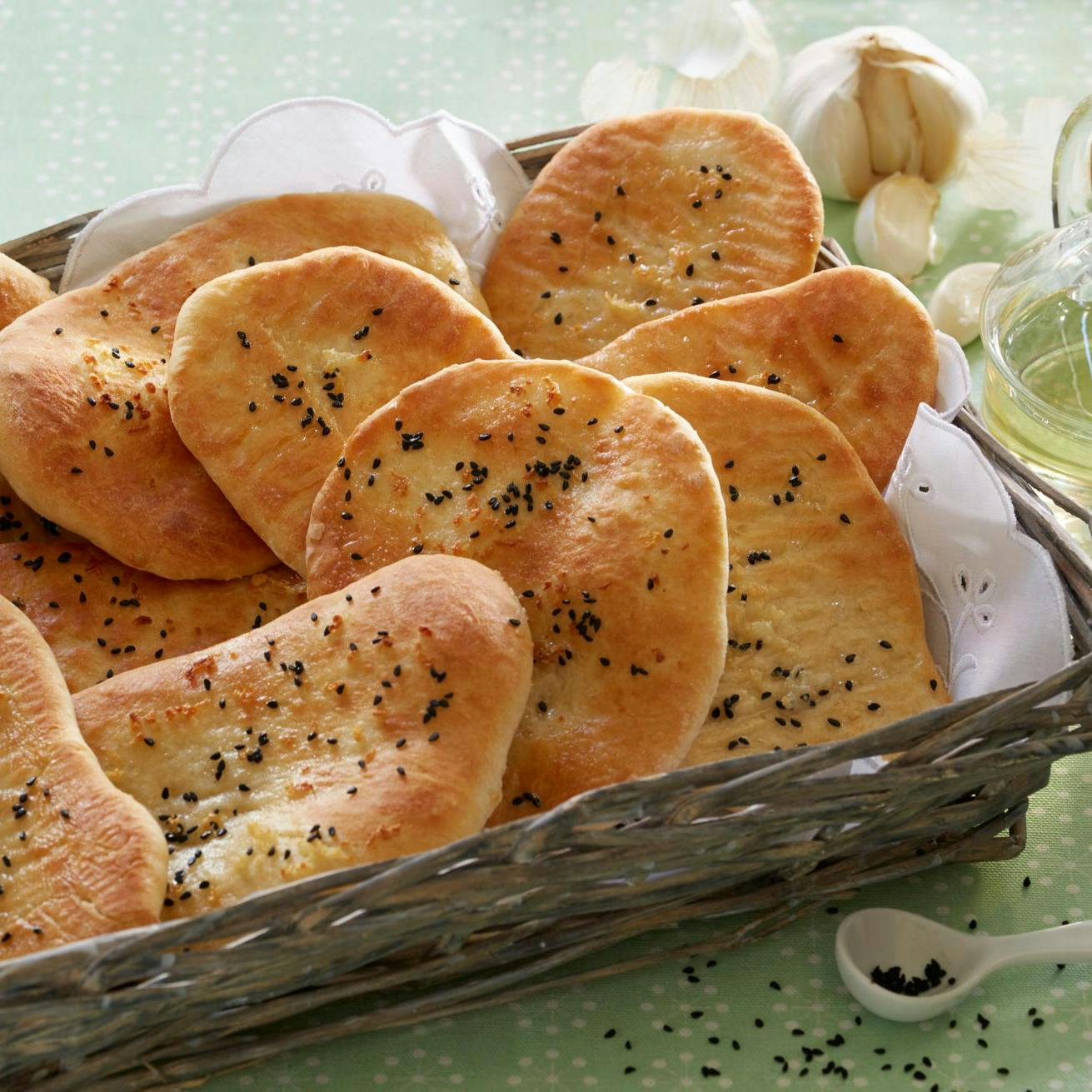 Naanbrød med hvidløg