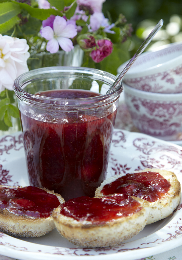 Jordbærmarmelade med abrikoser