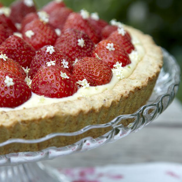 Jordbærtærte med konditorcreme