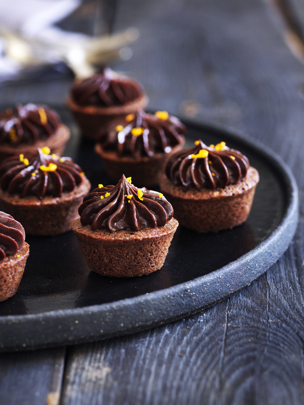 Mazarinkage med chokolade og appelsin