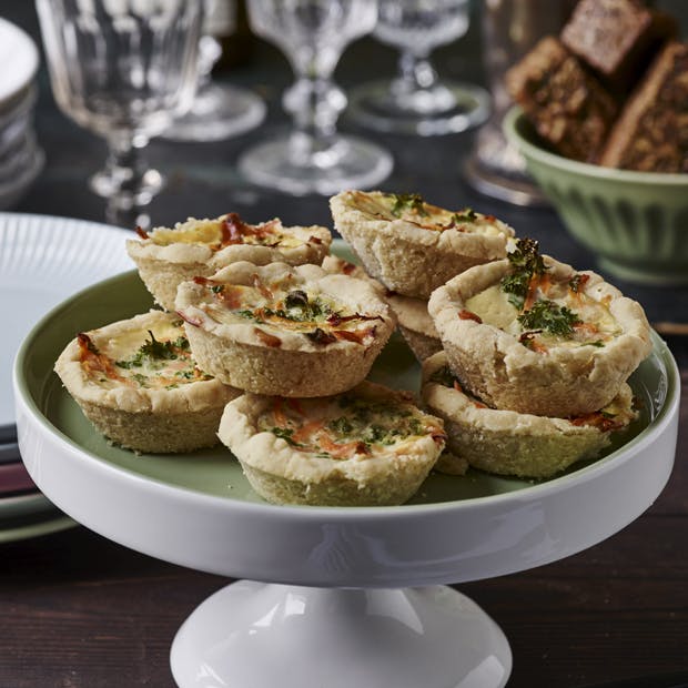 Minitærter med parmesan