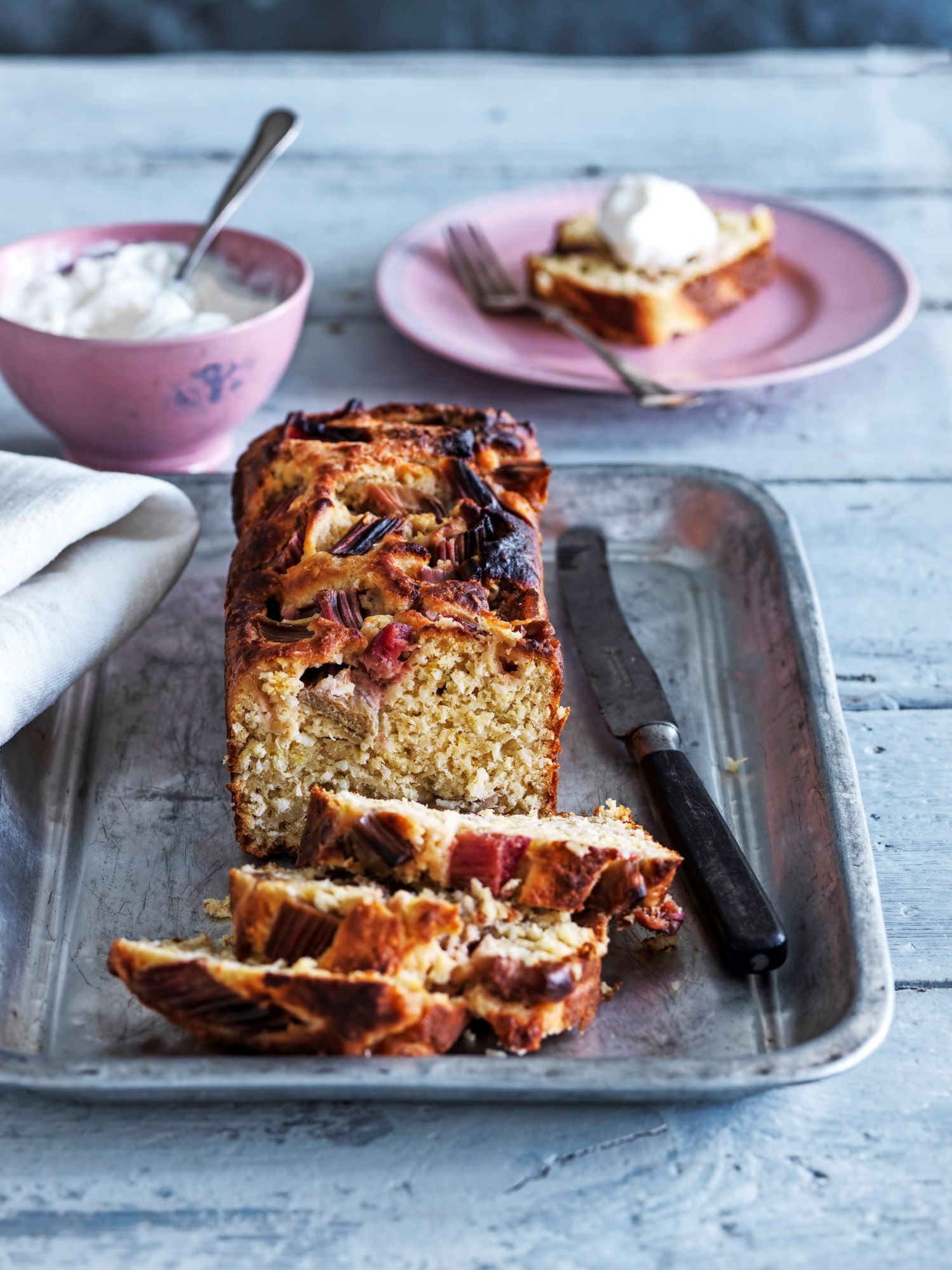 Rabarberkage med kokos og citron