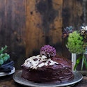 Chokoladekage med rødbeder og chokoladecreme