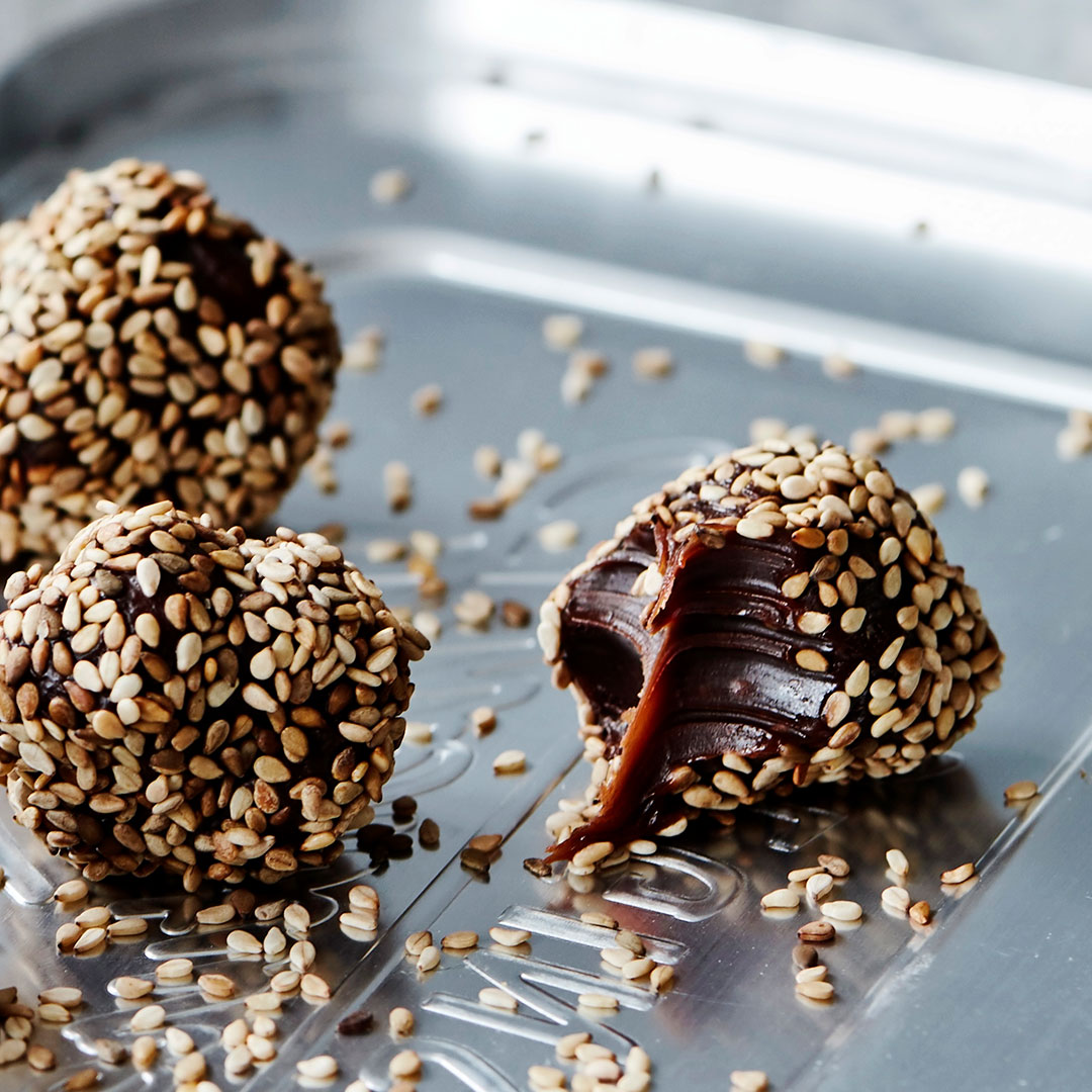 Trøfler med saltkaramel