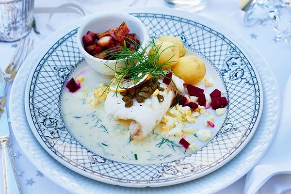 Nytårstorsk med sennepssauce