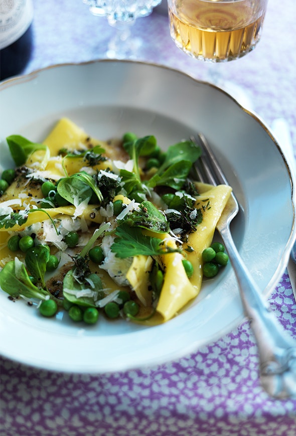 Ravioli med krydderurter og ricotta