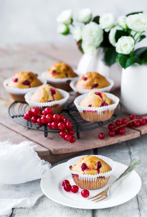 Nemme muffins med friske ribs