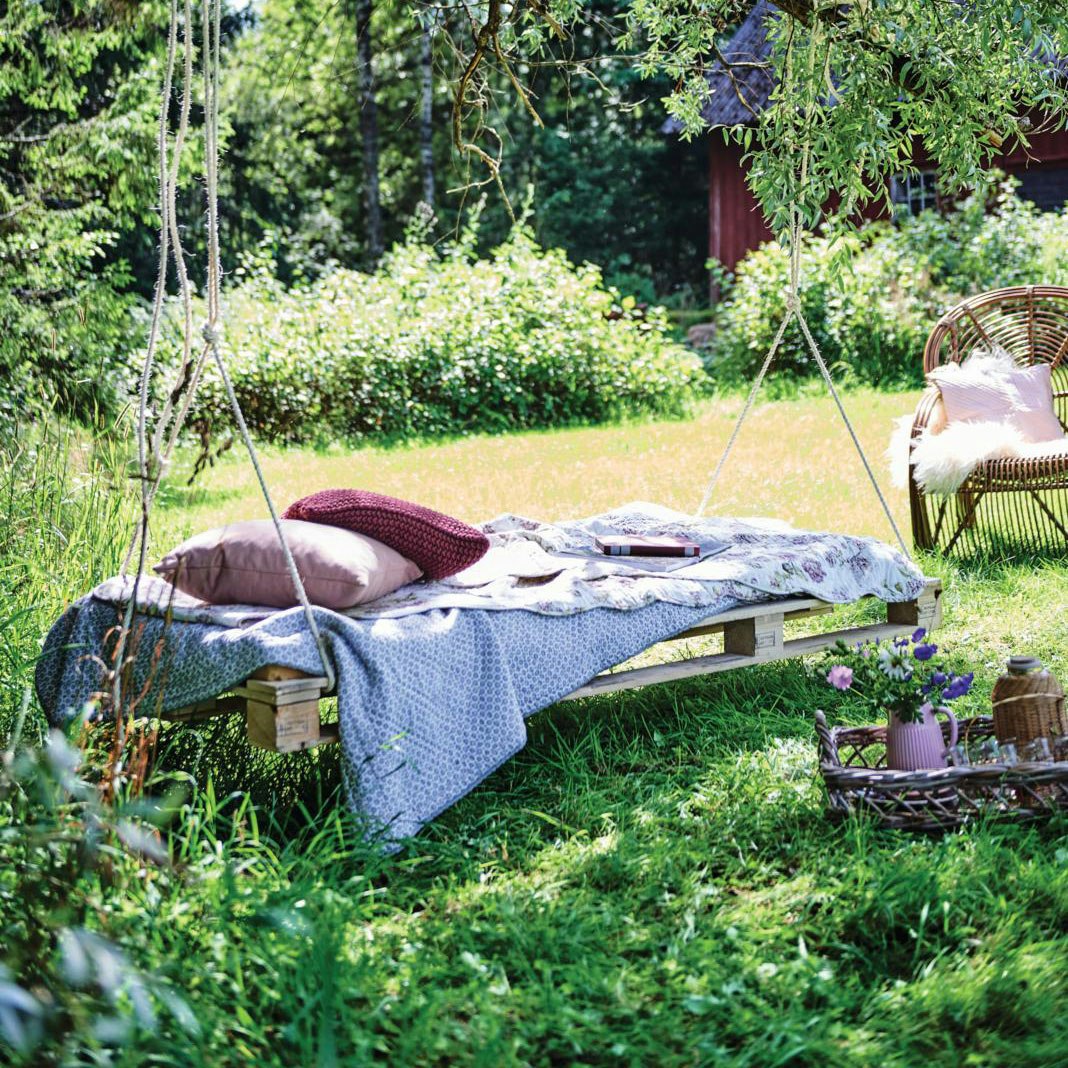 Svævende daybed