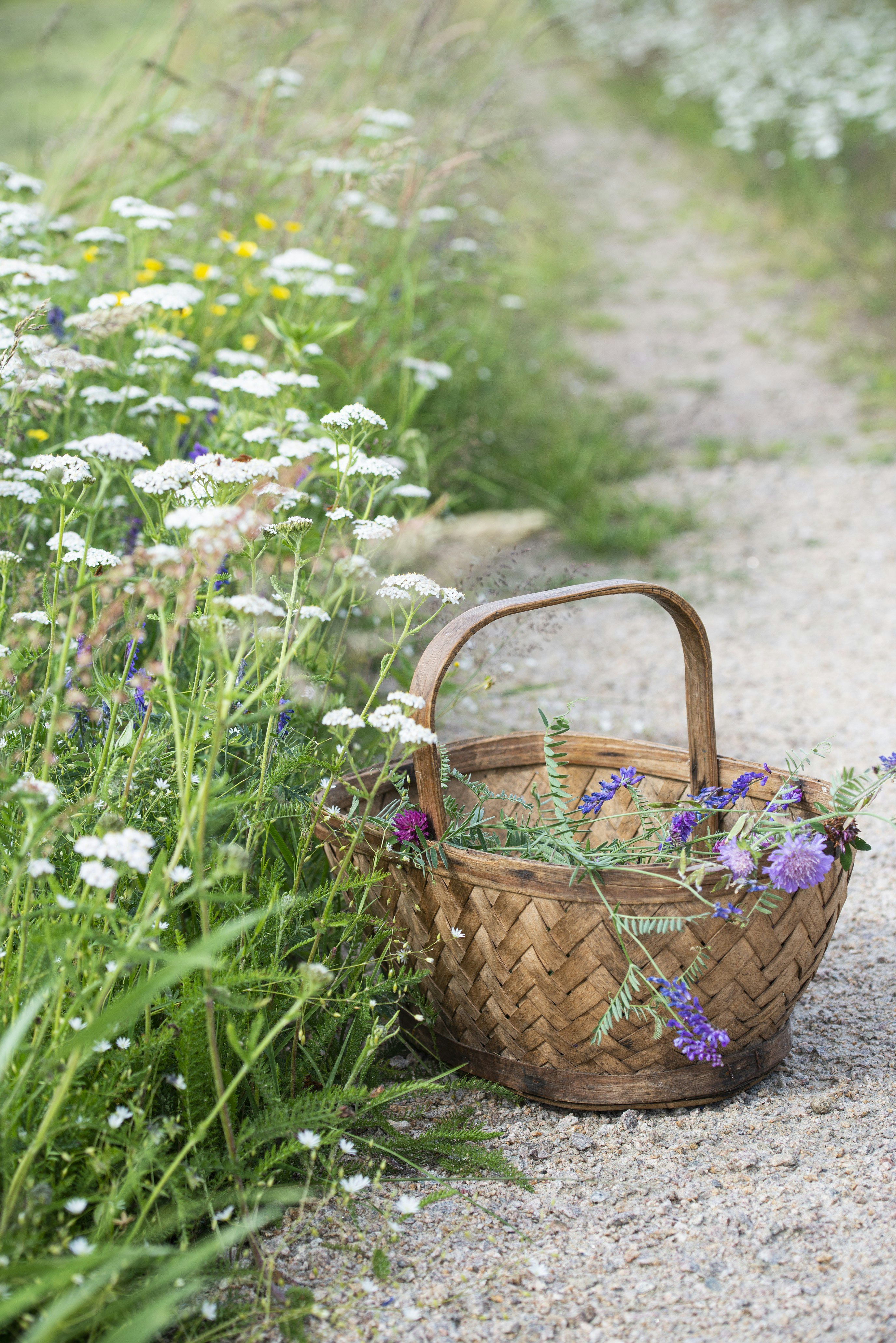 Kurv til blomster